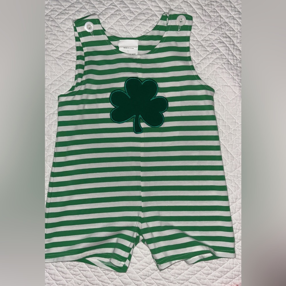 St Patrick’s Day Boys Romper